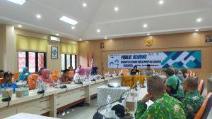 Para peserta yang hadir dalam acara Publing Hearing BSIP