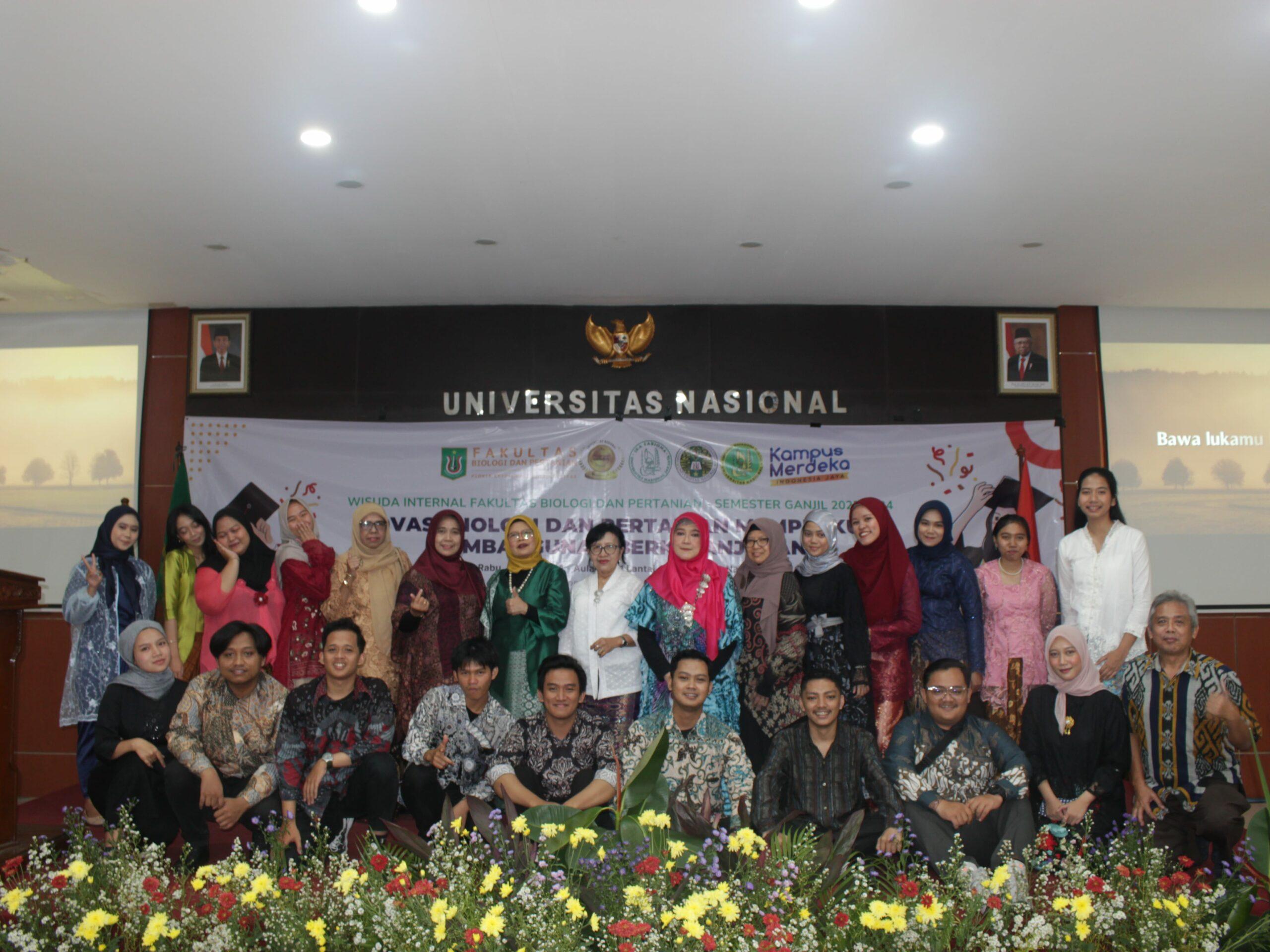 Read more about the article Wisuda Internal Fakultas Biologi dan Pertanian UNAS 2024, Agroteknologi Melepas 30 Calon Wisudawan