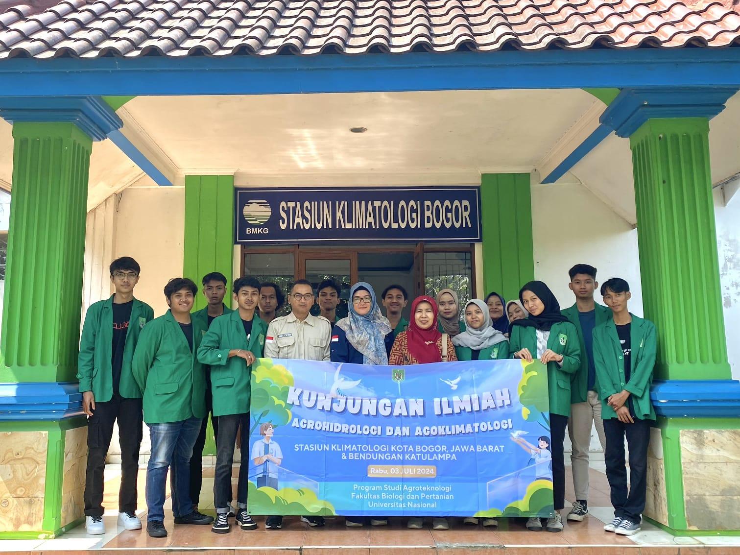 Read more about the article Kunjungan Ilmiah Mahasiswa Agroteknologi UNAS ke Stasiun Klimatologi Bogor dan Bendungan Katulampa