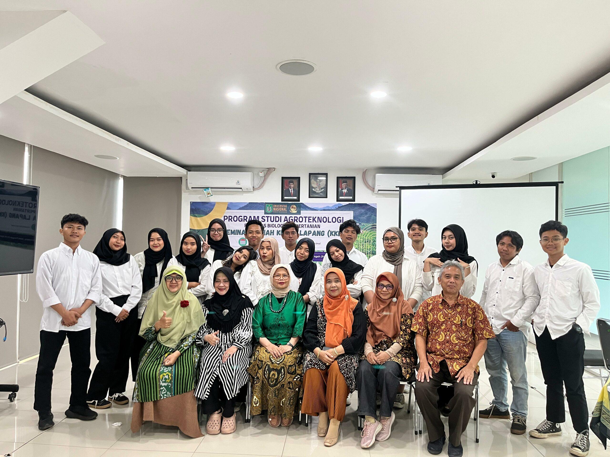 Mahasiswa Agroteknologi UNAS Gelar Seminar Hasil Penelitian KKL 2024